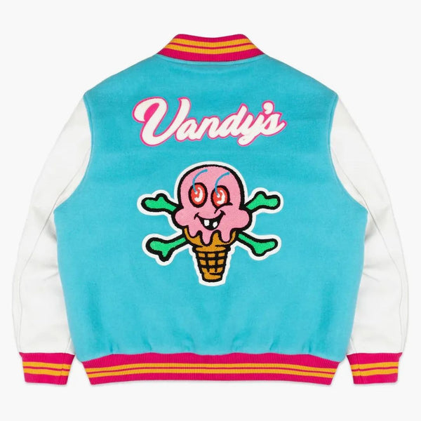 Glass x Vandy varsity jacka blå