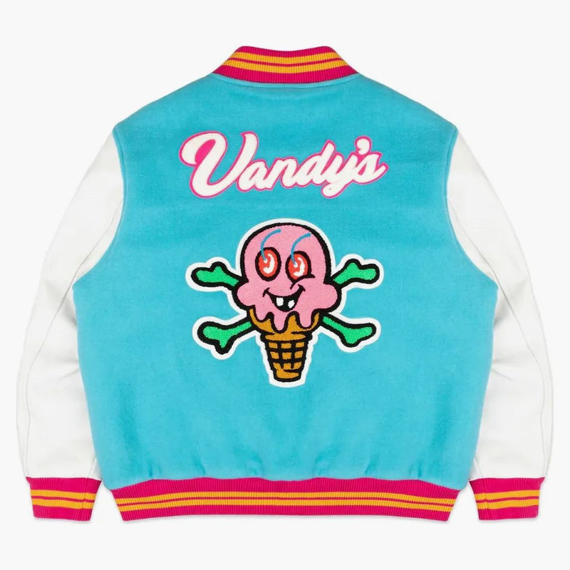 Glass x Vandy varsity jacka blå