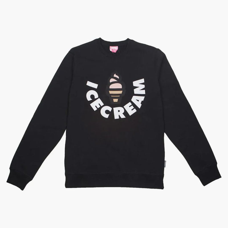 Lody waniliowe Sweter Załogi Czarny