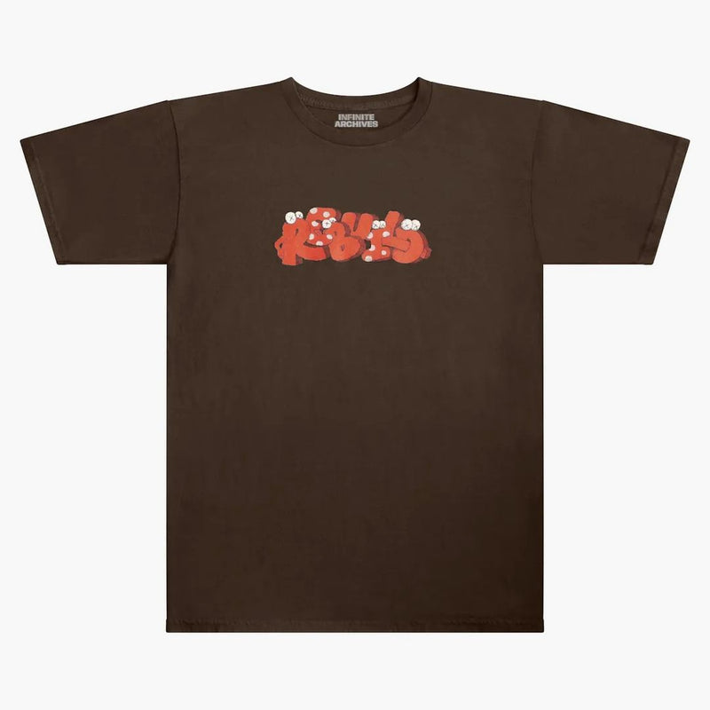 Infinite Archives X Kaws T-Shirt Brown