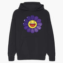 J Balvin Morado x Takashi Murakami grande felpa con cappuccio di fiori neri