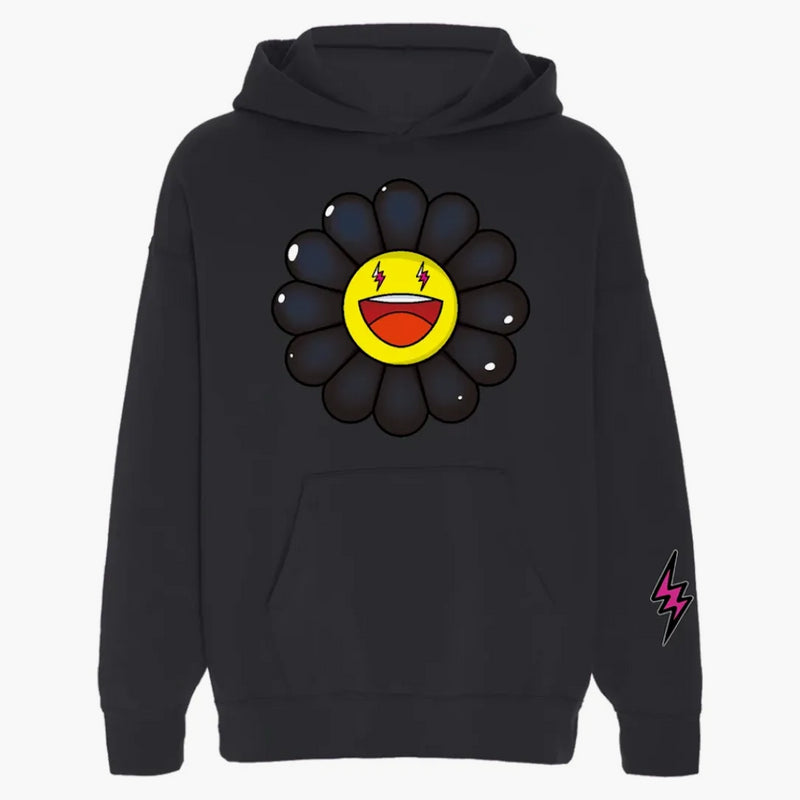 J Balvin X Takashi Murakami Flower Hoodie Black
