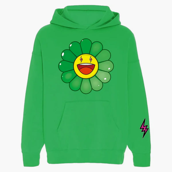 J Balvin X Takashi Murakami Flower Soodie Verde