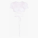 Jacquemus Jacquemus Wraparound Cropped T-shirt T-shirt White