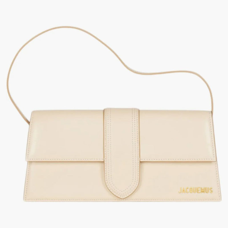 Jacquemus Le Bambino Long Flap Shoulder Bag Ivory
