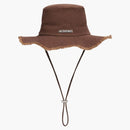 Jacquemus Le Bob Artichaut Frayed Expedition Hat Brown