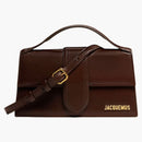 Jacquemus Le Grand Bambino Crossbody Flap Bag Dark Brown