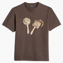 Jacquemus Le T-shirt Maraca Logo T-shirt Print Maracas Brown