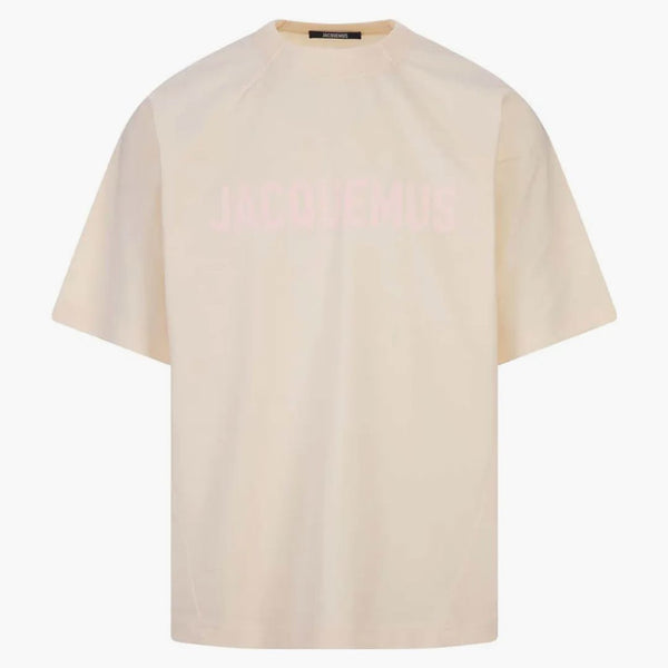 Jacquemus Le T-shirt Typo Light Beige/pink