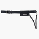 Jacquemus Leather Logo Belt Black