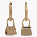 Jacquemus Les Creoles Chiquito Hoop Earrings Light Gold