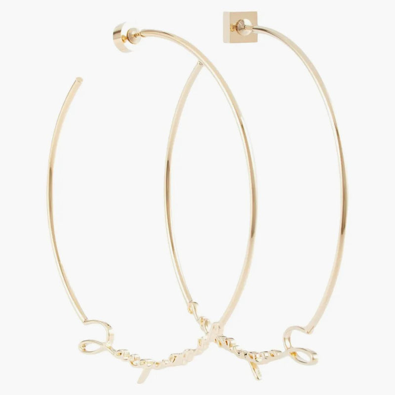 Jacquemus Les Creoles Jacquemus Hoop Earrings Gold