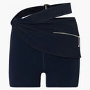 Jacquemus X Nike Drapped Bike Shorts Dark Obsidian