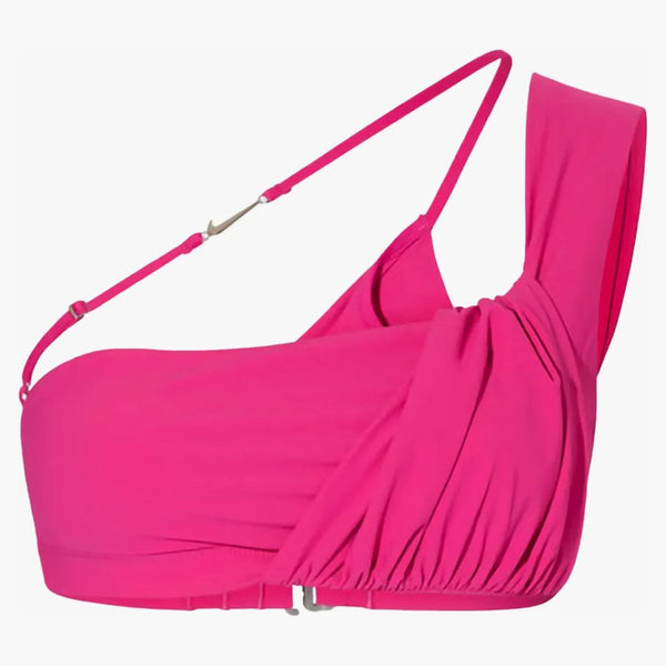 Jacquemus X Nike La Brassière Drapée Sports Bra Dark Pink