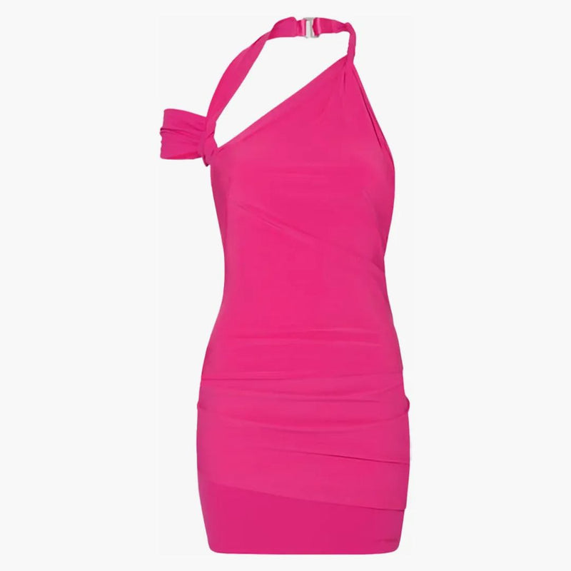 Jacquemus X Nike La Robe Drapée Dress Dark Pink