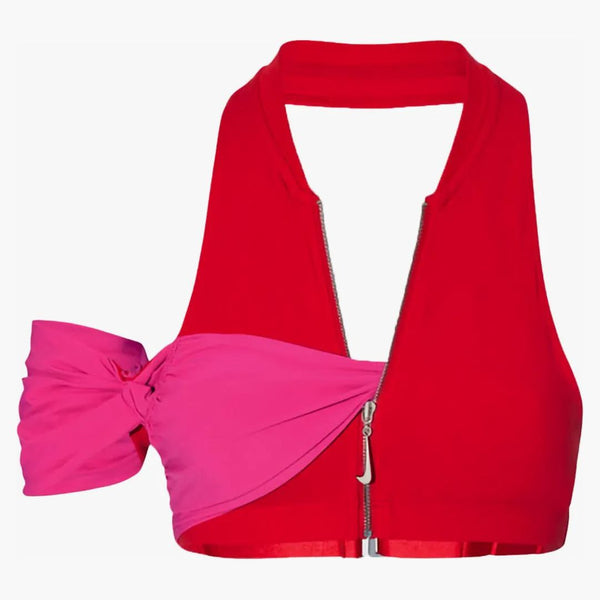 Jacquemus X Nike Le Haut Drape Top Dark Pink