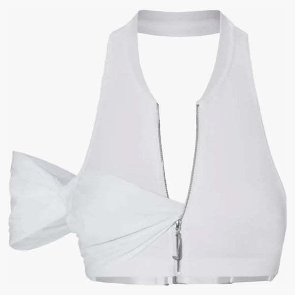 Jacquemus X Nike Le Haut Drape Top White