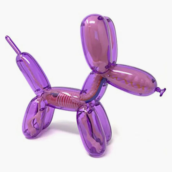 Jason Freeny 4D Master Anatomy Anatomy Balloon Dog Figura Clear Purple