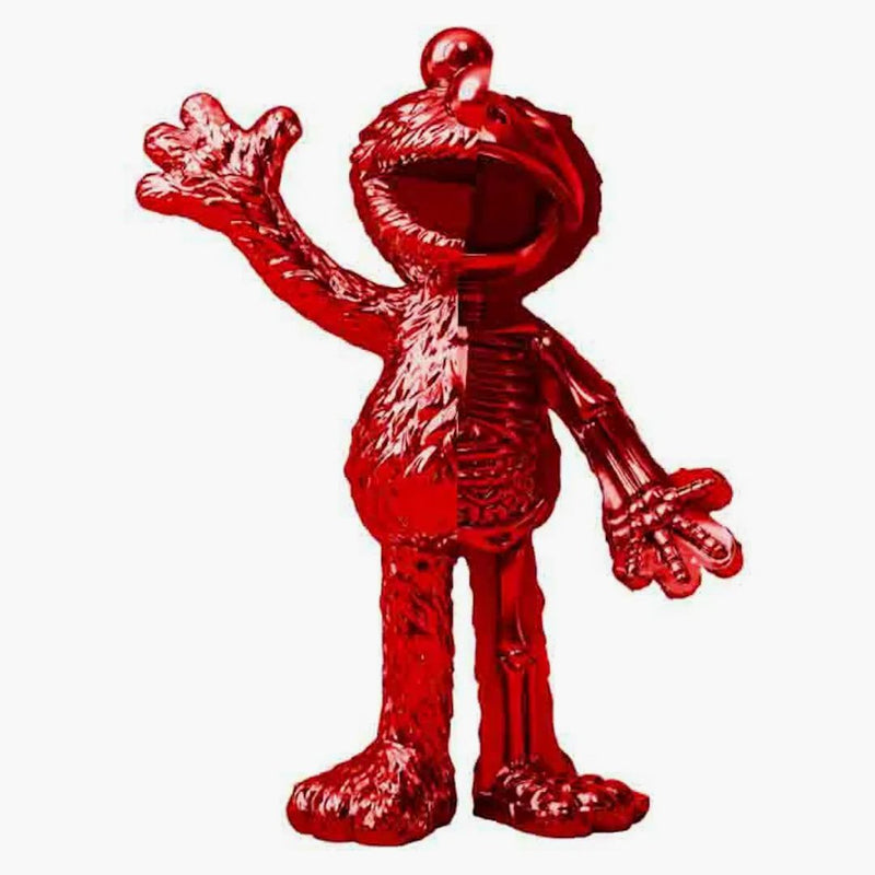 Jason Freeny xxray Plus X Mighty Jaxx Elmo (Chrome Red Edition) Figura