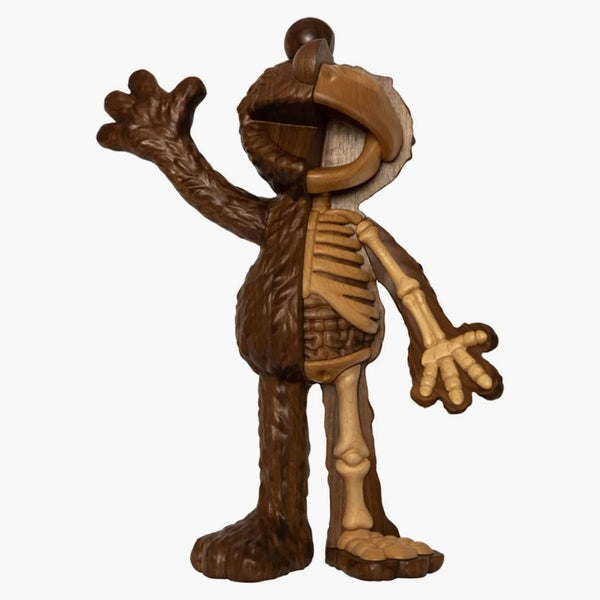 Jason Freeny X Mighty Jaxx Elmo Woodworked Figure