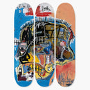 Jean-Michel Basquiat Skull Triptych Skateboard Deck Set Multi
