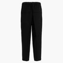 Jil Sander Elastic Drawstring Waist Gabardine Trousers Black