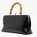 Jil Sander Goji Small Bamboo Top Handle Bag Black