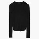 Jil Sander Light Crepe Cotton Skirt Black