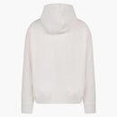 Jil Sander Man Cotton Frontal Logo Hoodie White