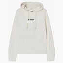 Jil Sander Women's Printed Logo Hoodie Cream