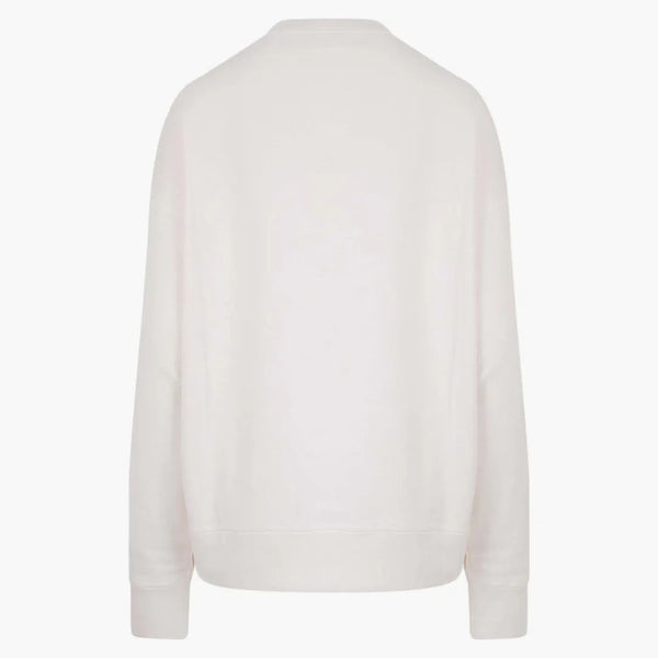 Jil Sander Woman Cotton Logo Print Sweatshirt Beige