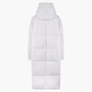 Jil Sander Mujer acolchada chaqueta larga con capucha beige