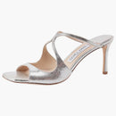 Jimmy Choo Anise 75mm Mule Champange Leather