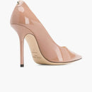 Jimmy Choo Love 100mm Pump Ballet-Pink Patent Leather
