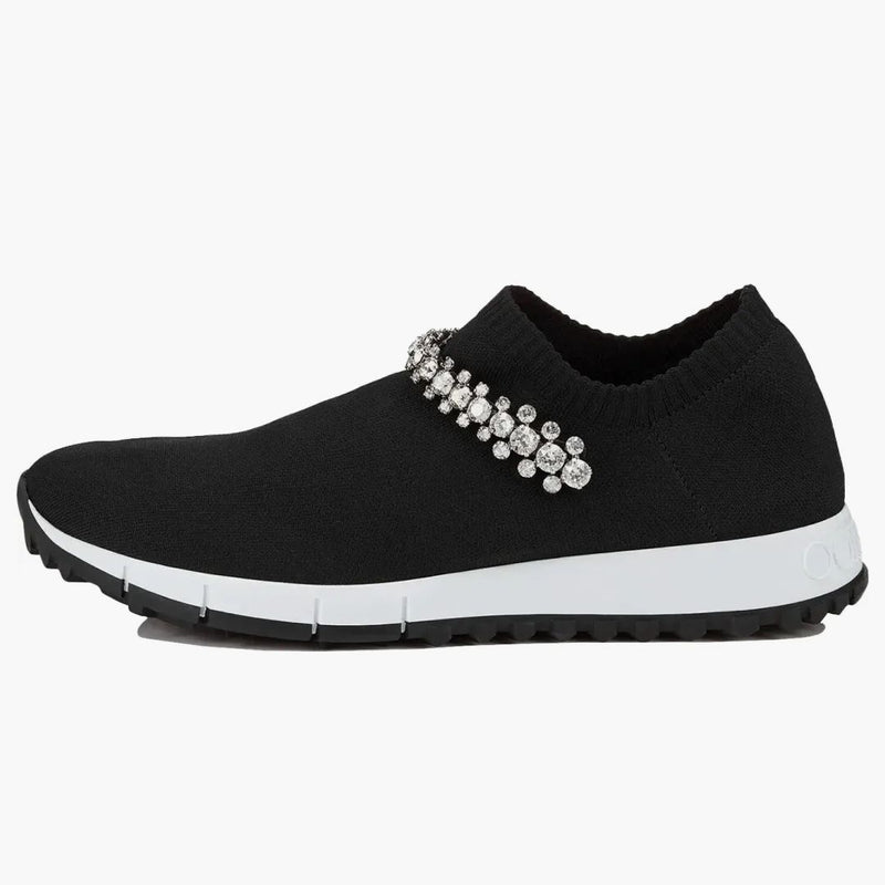 Jimmy Choo Verona Pletení trenéry Black Crystal (Dámské)