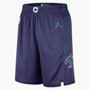 Jordan Charlotte Hornets Statement Edition Shorts Purple/white/teal