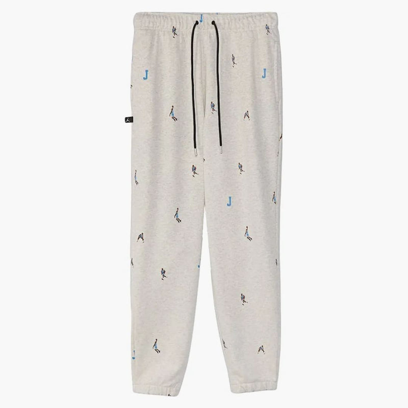 Jordan Essential Print Fleece Pants Oatmeal Heather