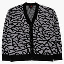 Jordan Fight Heritage Knit Cardigan (asia Sizing) Black Cement Grey