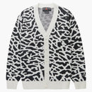 Jordan Flight Heritage Cardigan Sweater White/black