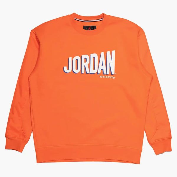 Jordan Flight Mvp Graphic Fleece Crewneck Sweatshirt Orange