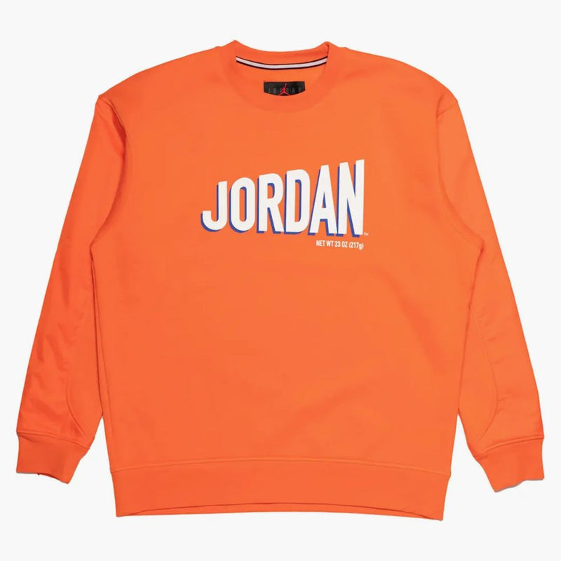 Jordan Flight Mvp Graphic Fleece Crewneck Sweatshirt Orange