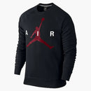 Jordan Jumpman Graphic Brushed Crewneck Black/red
