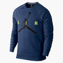 Jordan Jumpman Graphic Brushed Crewneck Blue/green