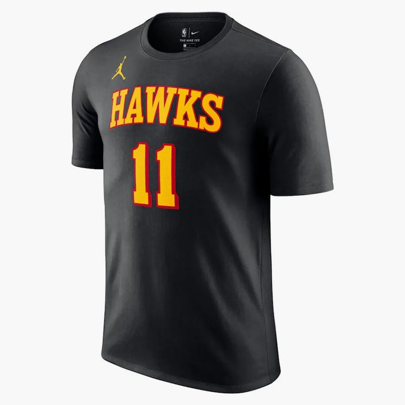 Jordan Nba Atlanta Hawks Trae Young T-shirt Black/yellow