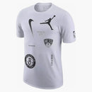 Jordan Nba Brooklyn Nets Courtside Statement Edition Max 90 T-shirt White