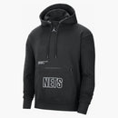 Jordan Nba Brooklyn Nets Statement Edition Loose Fit Hoodie Black