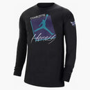 Jordan Nba Charlotte Hornets Courtside Statement Edition Max 90 T-shirt Black