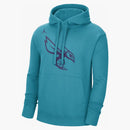 Jordan Nba Charlotte Hornets Essential Fleece Pullover Loose Fit Hoodie Teal/purple