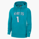 Jordan Nba Charlotte Hornets Lamelo Ball Fleece Pullover Hoodie Light Blue