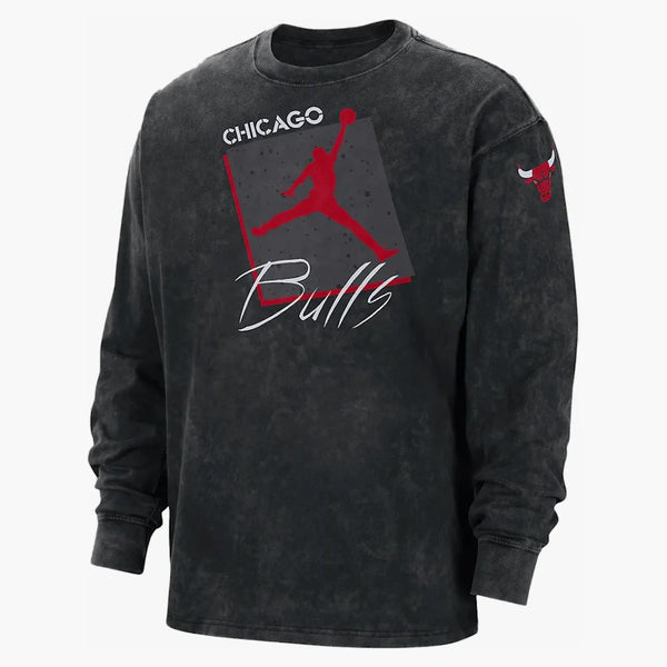 Jordan Nba Chicago Bulls Courtside Statement Edittion T-shirt Black